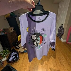 Purple Nightmare Before Christmas Ladies Nightshirt